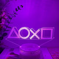 Creative Gamepad-shaped 3D LED desk lamp with acrylic shade on a black ABS base.