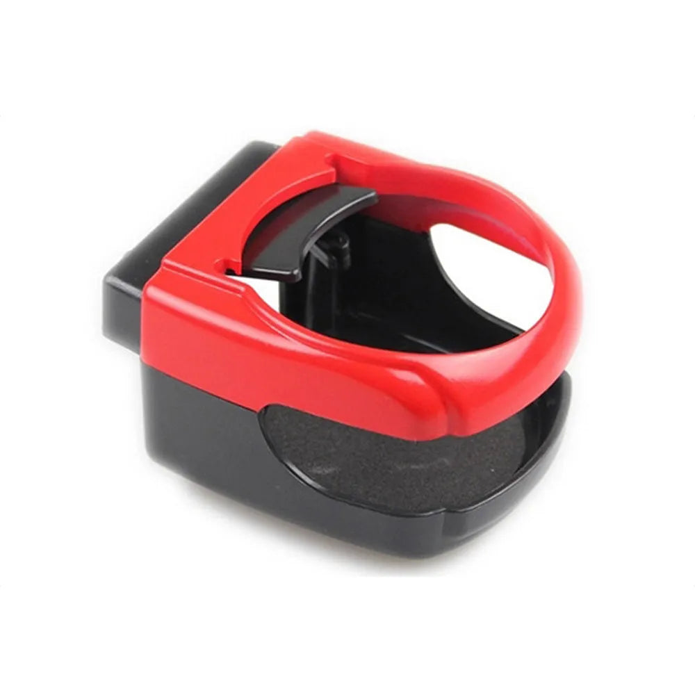 Aluminum alloy car water cup holder mounted on vehicle air vent, size 8.5 x 9.5 x 5.5 cm