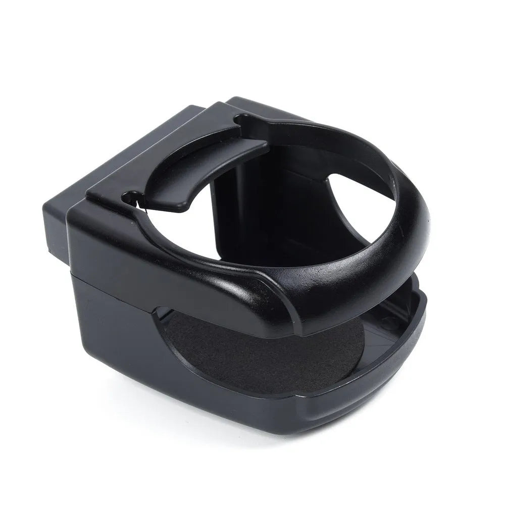 Aluminum alloy car water cup holder mounted on vehicle air vent, size 8.5 x 9.5 x 5.5 cm
