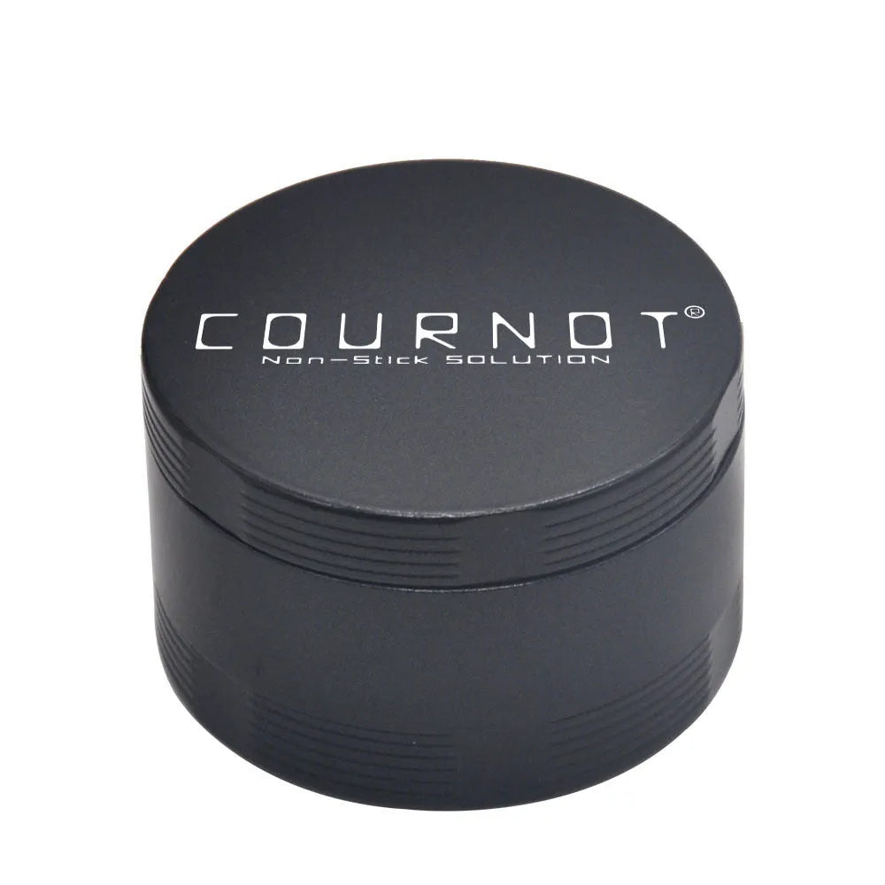 Four layer metal herb grinder in aviation aluminium alloy with diamond teeth