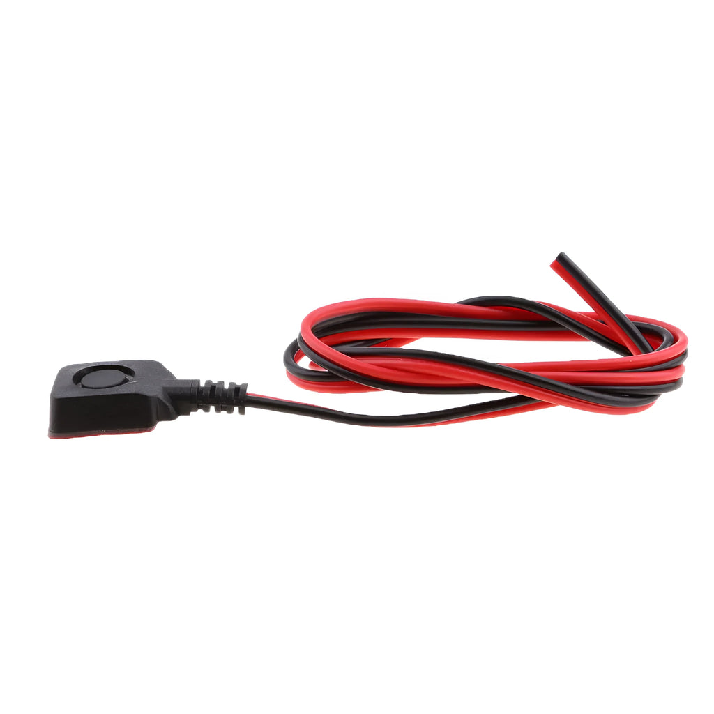Red car alarm emergency reset panic switch with 50 cm cable and 15x15mm button