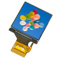 1.3 inch square 240x240 IPS LCD display module on a green circuit board with 18-pin connector.