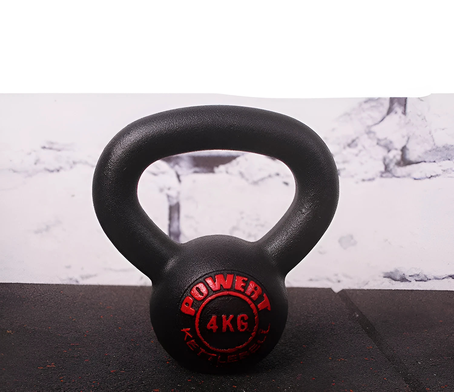 Cast iron kettlebell dumbbell on floor, available in multiple weight sizes from 4kg to 24kg