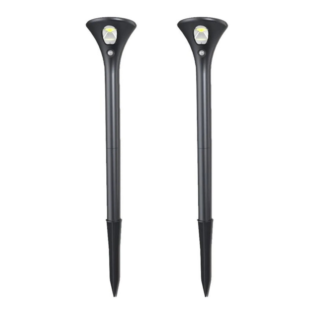 Solar induction ground plug light for outdoor gardens with lamp pole