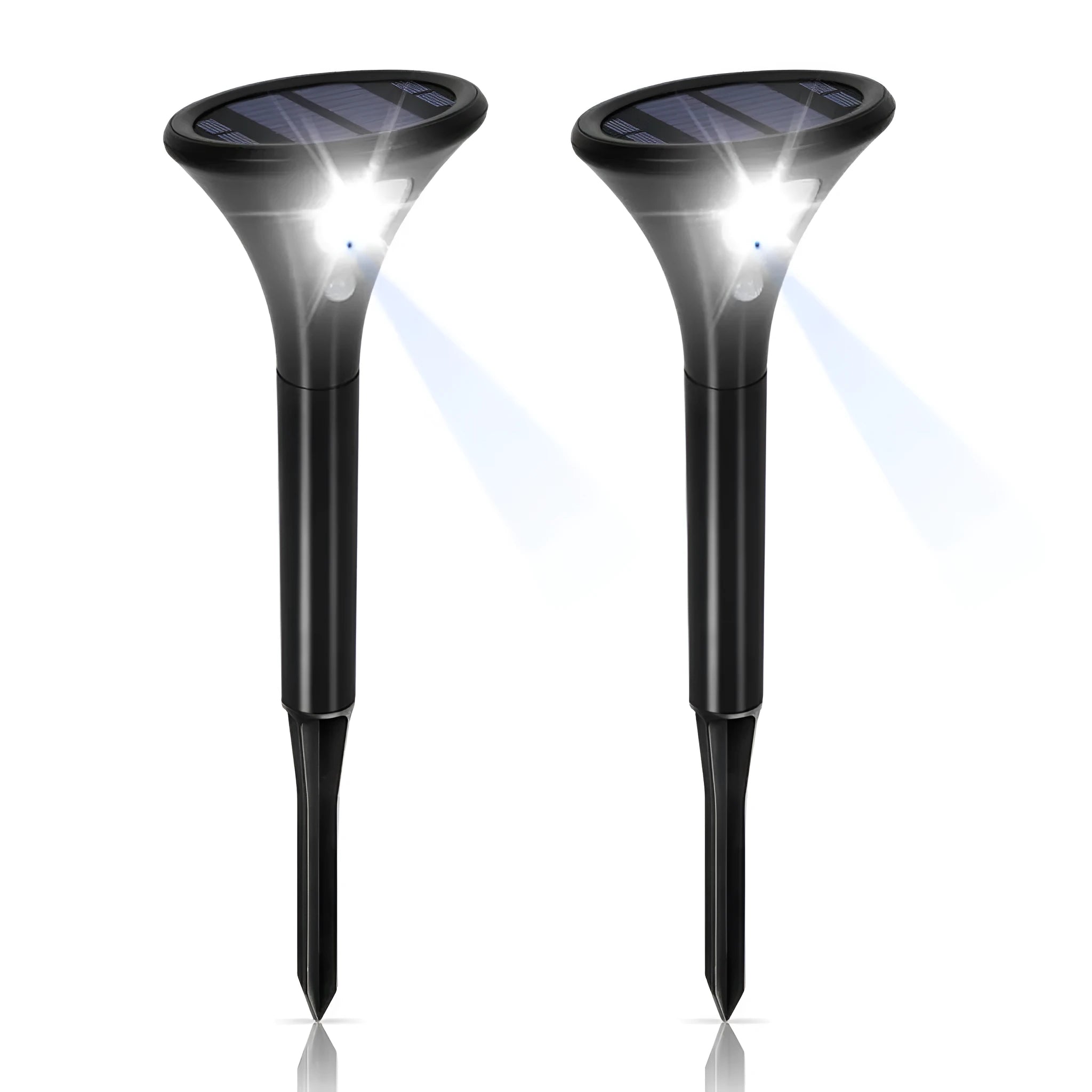 Solar induction ground plug light for outdoor gardens with lamp pole