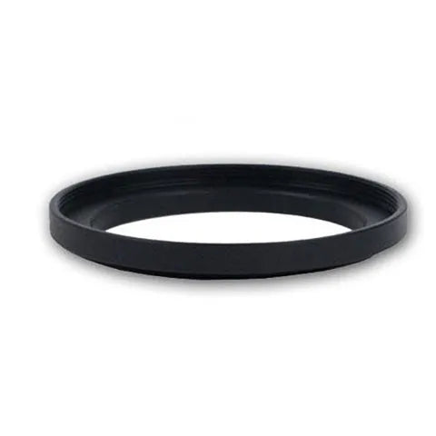 77mm half moon mirror split focus filter for SLR cameras with cleaning cloth and storage bag.
