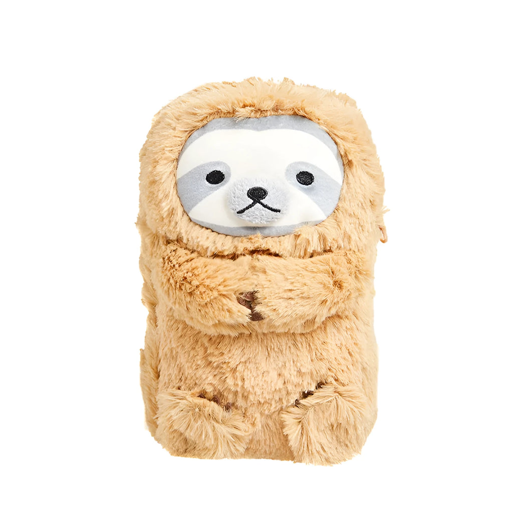 Plush velvet pencil case with creative funny design for boys, colour option A