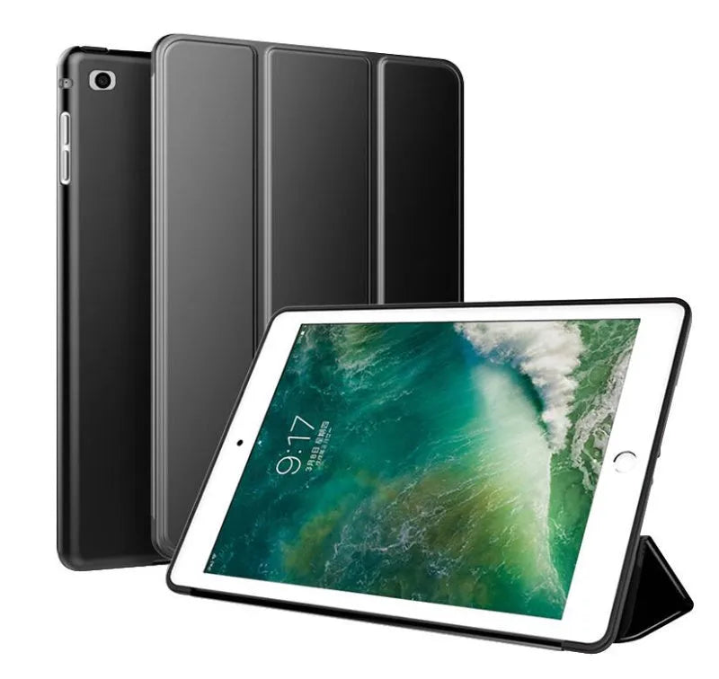 iPad Air 2 TPU clamshell protective case with foldable silicone stand in multiple colour options