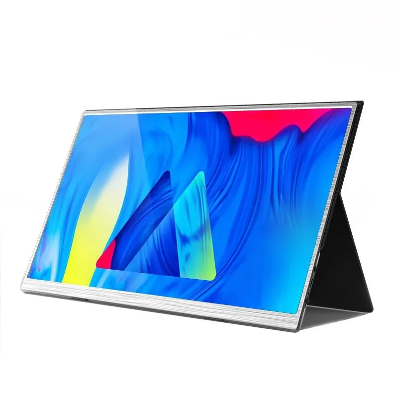 15-inch portable computer monitor with slim profile showing HDMI connectivity for gaming and mobile use