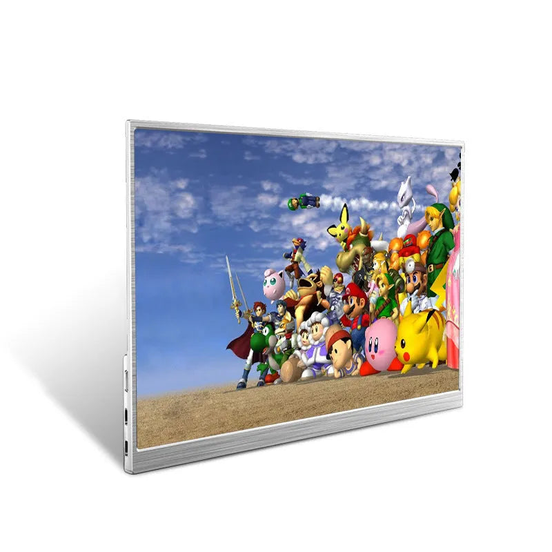 15-inch portable computer monitor with slim profile showing HDMI connectivity for gaming and mobile use