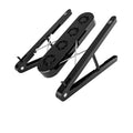 Folding notebook computer bracket cooling fan in black with 7 gear height adjustment and USB cable