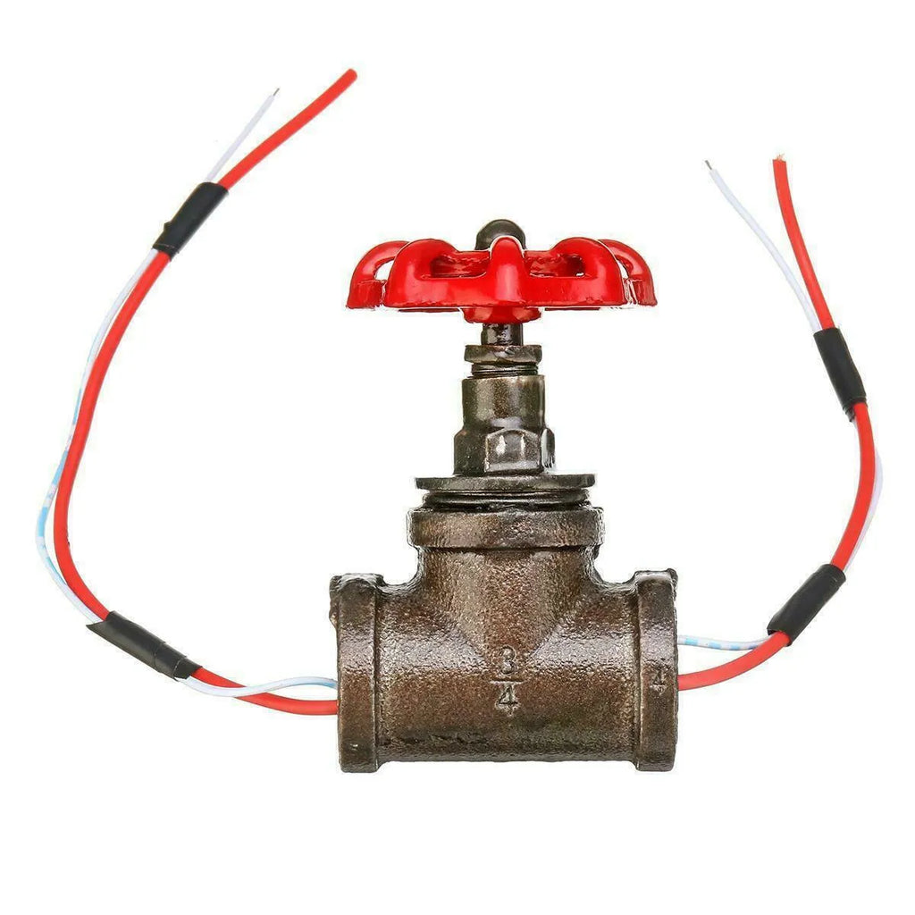 Grey copper steampunk industrial light switch valve with 3/4 inch threaded connection