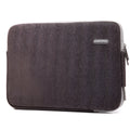Kayond cotton herringbone liner bag for laptops 11 to 17 inch zip closure in khaki colour