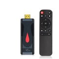 Smart Network TV set-top box stick with remote control and HDMI cable for WiFi screen mirroring.