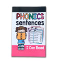 Children's phonics reading worksheet 21cm by 14cm for ages 6 plus