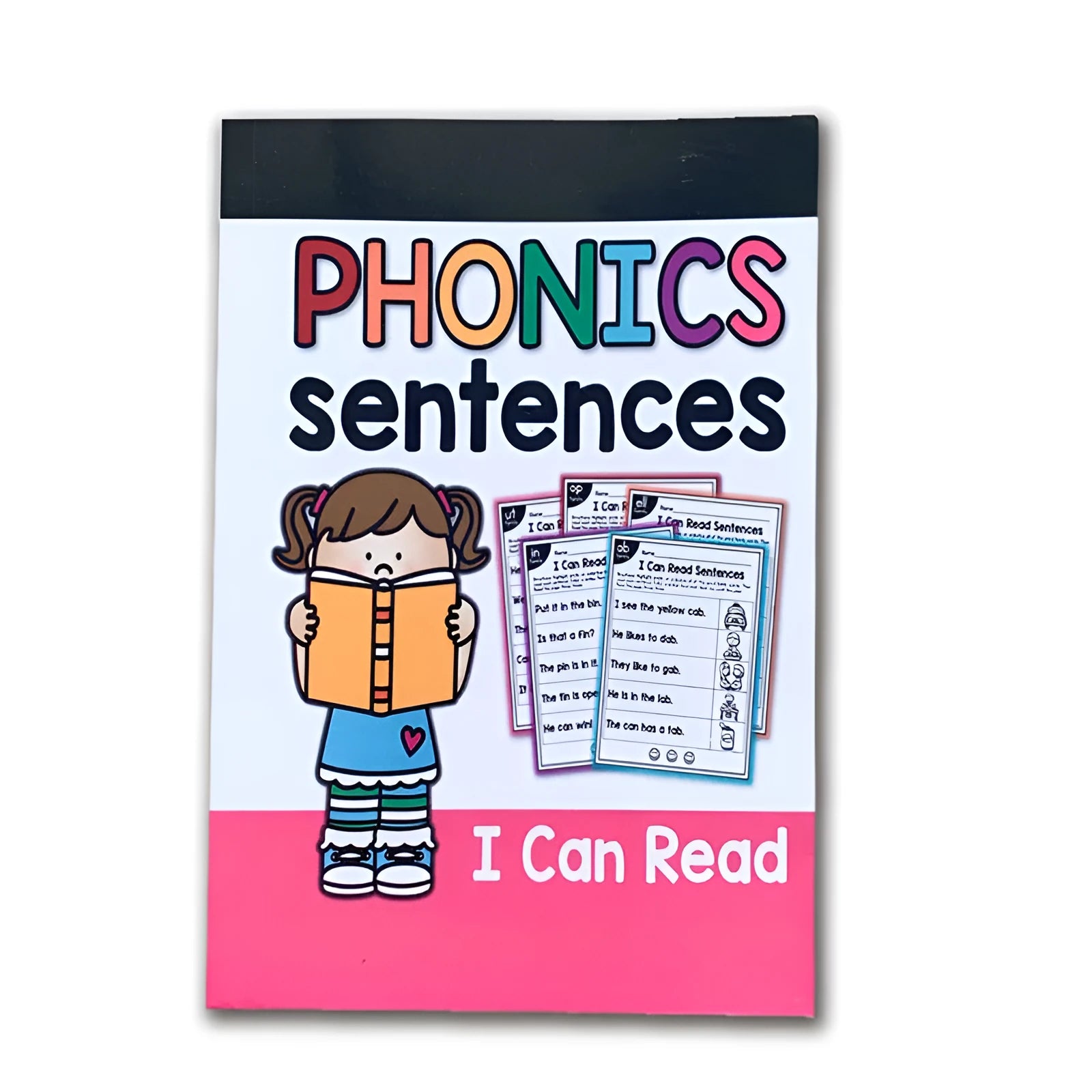 Children's phonics reading worksheet 21cm by 14cm for ages 6 plus