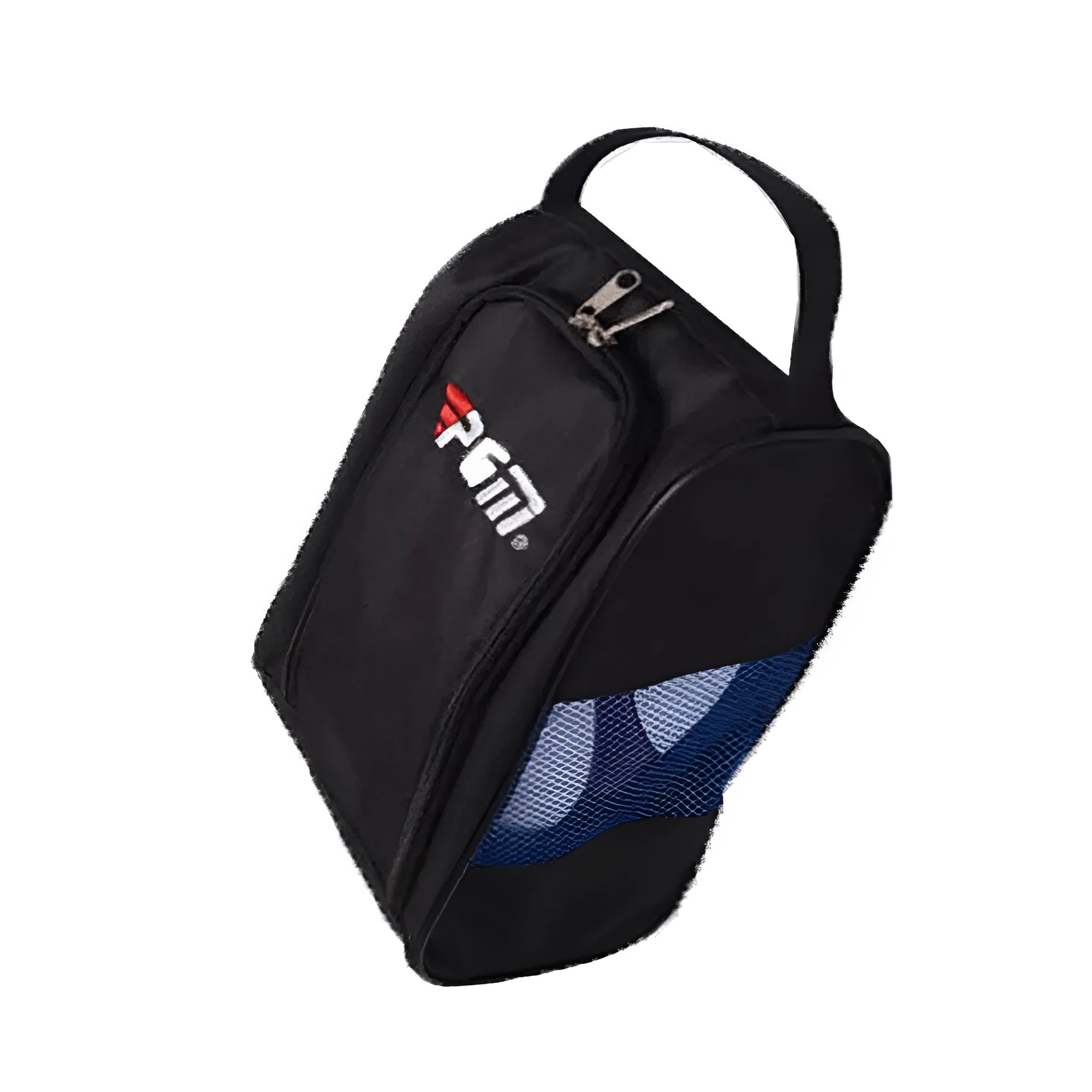 PGM breathable nylon shoe bag in black, 22x13x32.5cm sports shoe carrier