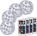 White spherical underwater LED light with remote control for swimming pools and aquariums