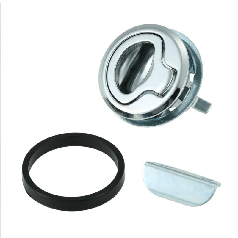 SOUTHCO stainless steel pull ring lock deadlock for industrial chassis cabinet with chrome plated finish