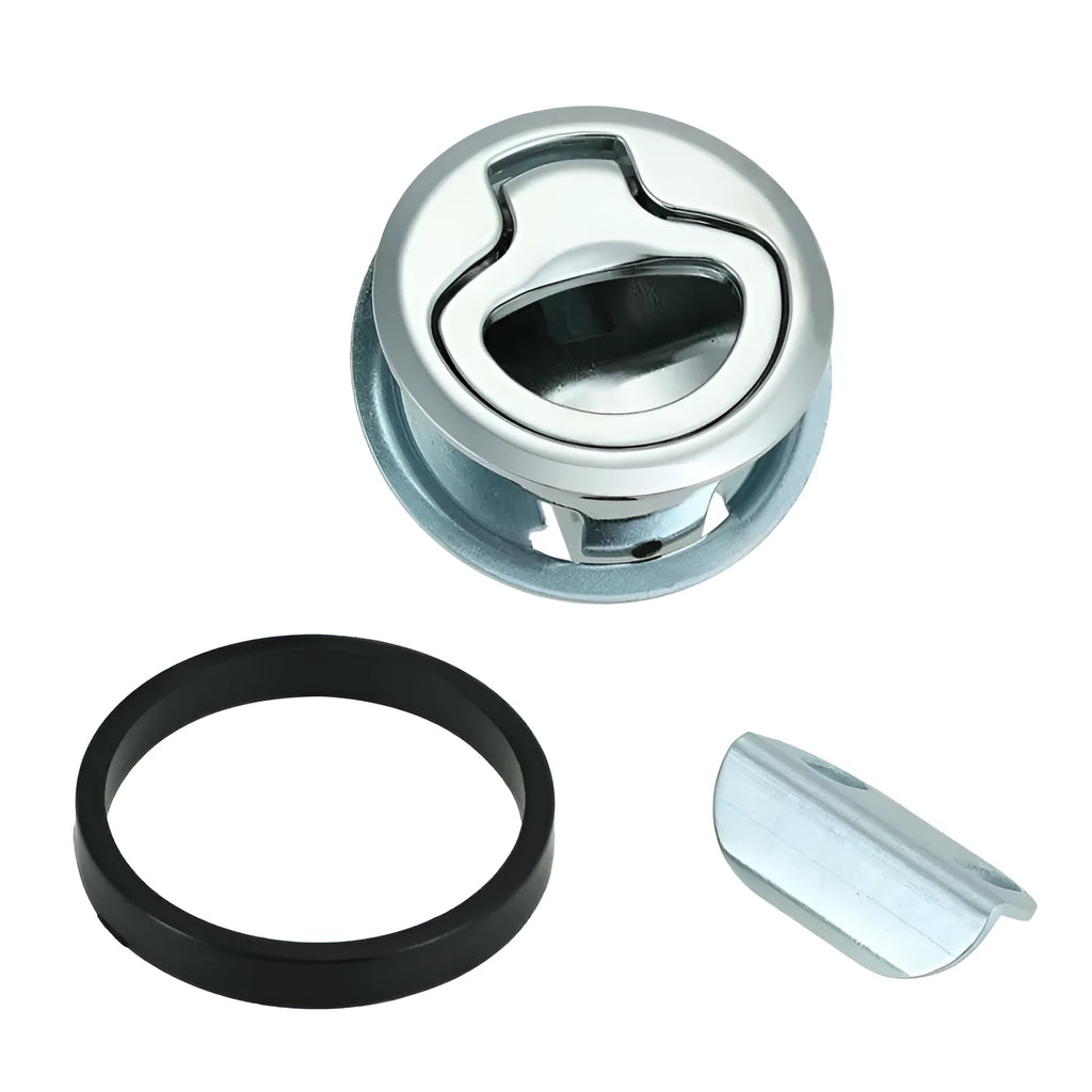 SOUTHCO stainless steel pull ring lock deadlock for industrial chassis cabinet with chrome plated finish