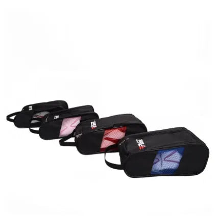 PGM breathable nylon shoe bag in black, 22x13x32.5cm sports shoe carrier
