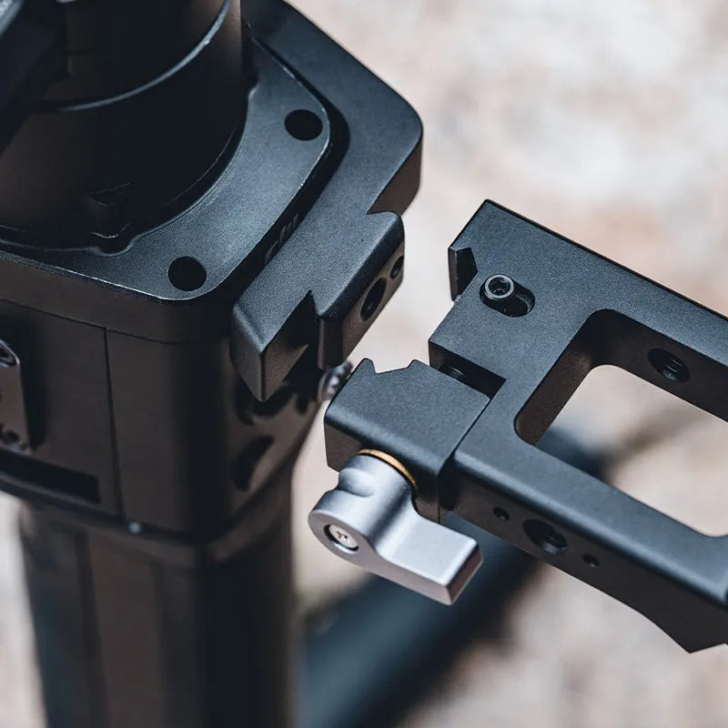 PGYTECH aluminium alloy pot holder accessory for DJI Ronin S and SC gimbals on a tripod