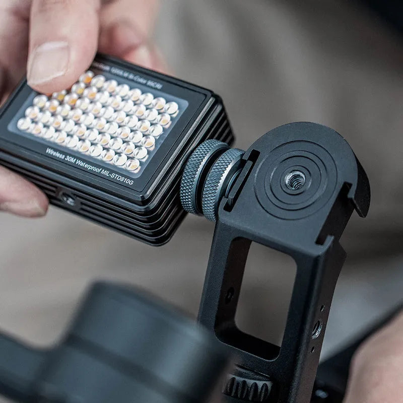 PGYTECH aluminium alloy pot holder accessory for DJI Ronin S and SC gimbals on a tripod