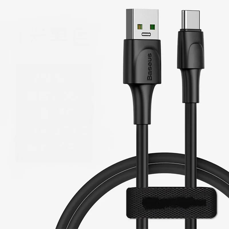 Baseus black and white Micro USB Android charging cables in 1m and 2m lengths