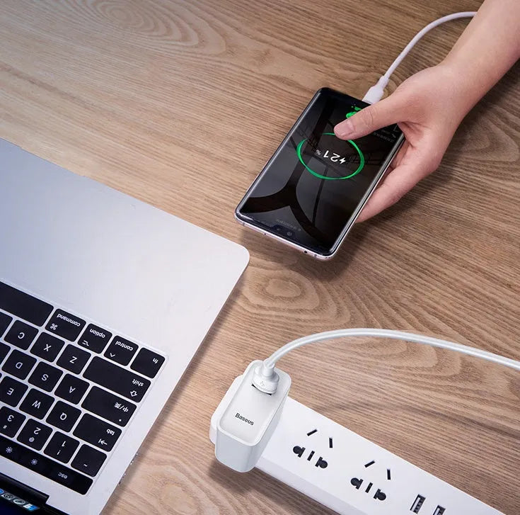 Baseus black and white Micro USB Android charging cables in 1m and 2m lengths