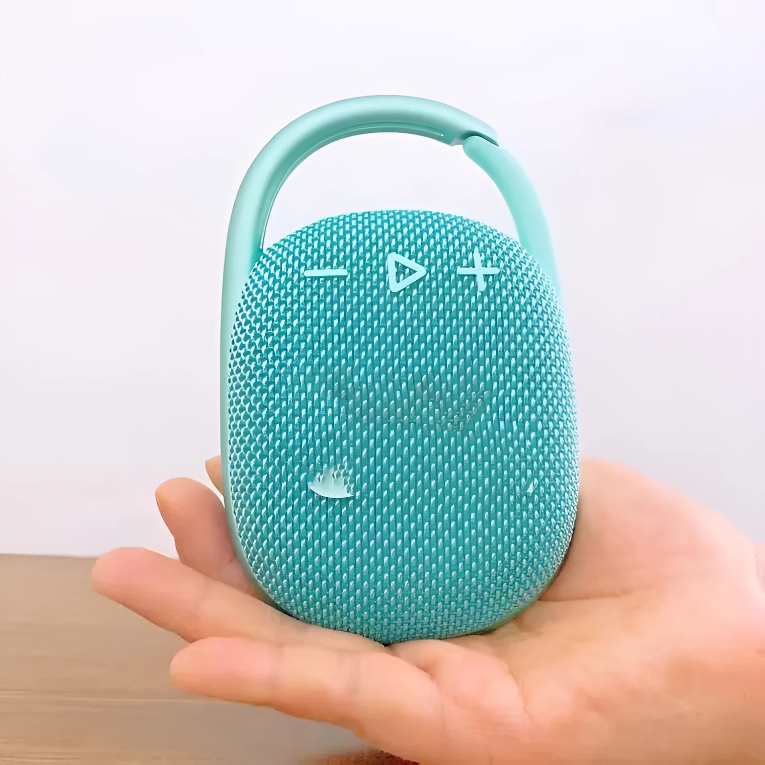 Portable Bluetooth speaker in six colour options with USB charging port and compact design