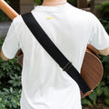 Nylon guitar strap in brown colour for electric or folk wooden guitars
