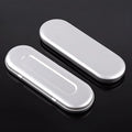Rectangular tinplate cosmetic box with offset printing, 175x60x18mm, frosted iron finish