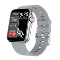 D06 smart watch with colour screen and black silicone strap showing call interface