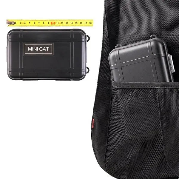 13-piece outdoor survival treasure box with stainless steel tools in shockproof case