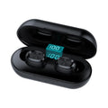 B5 black Bluetooth headset with digital display charging case, true wireless stereo earbuds, TWS5.0
