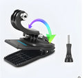 Aluminium alloy and plastic backpack clip for GoPro and action cameras with 360-degree rotation