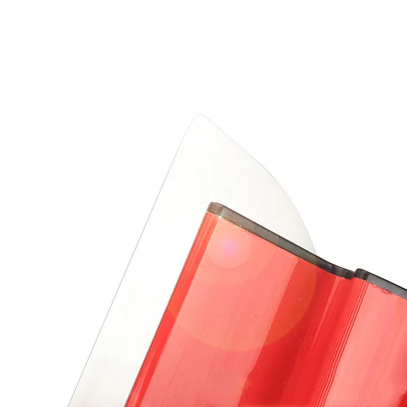Red 40cm long metal leveling scraper for scraping putty and pasting wallpaper