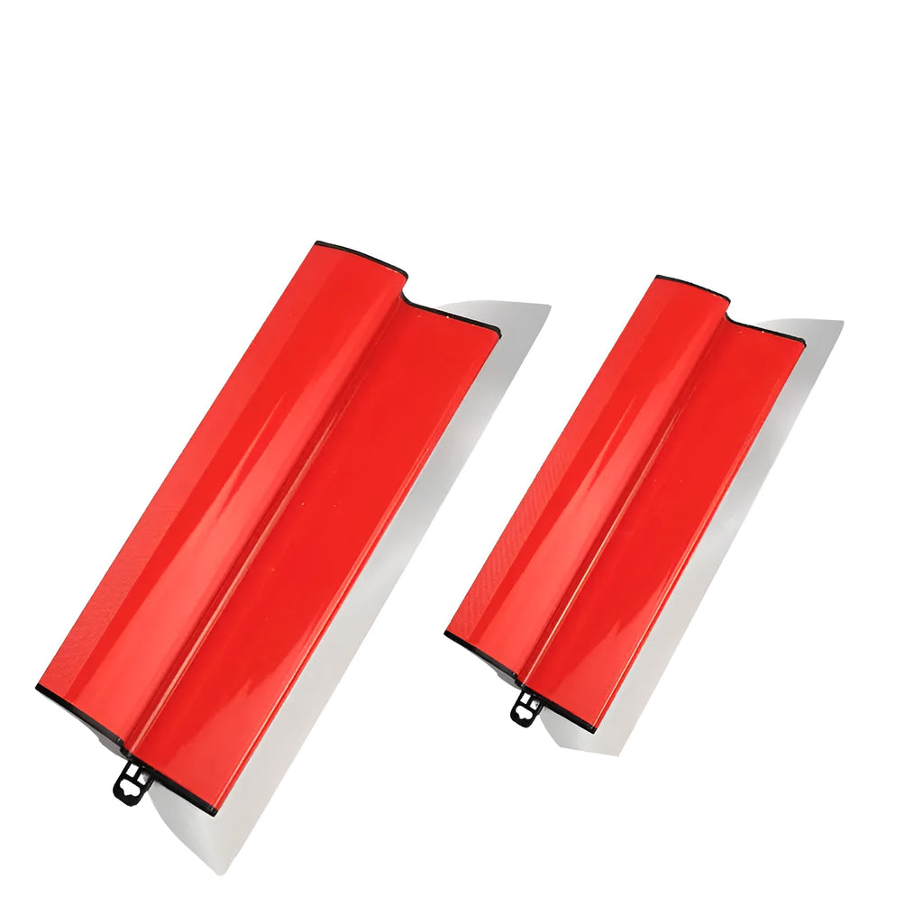 Red 40cm long metal leveling scraper for scraping putty and pasting wallpaper