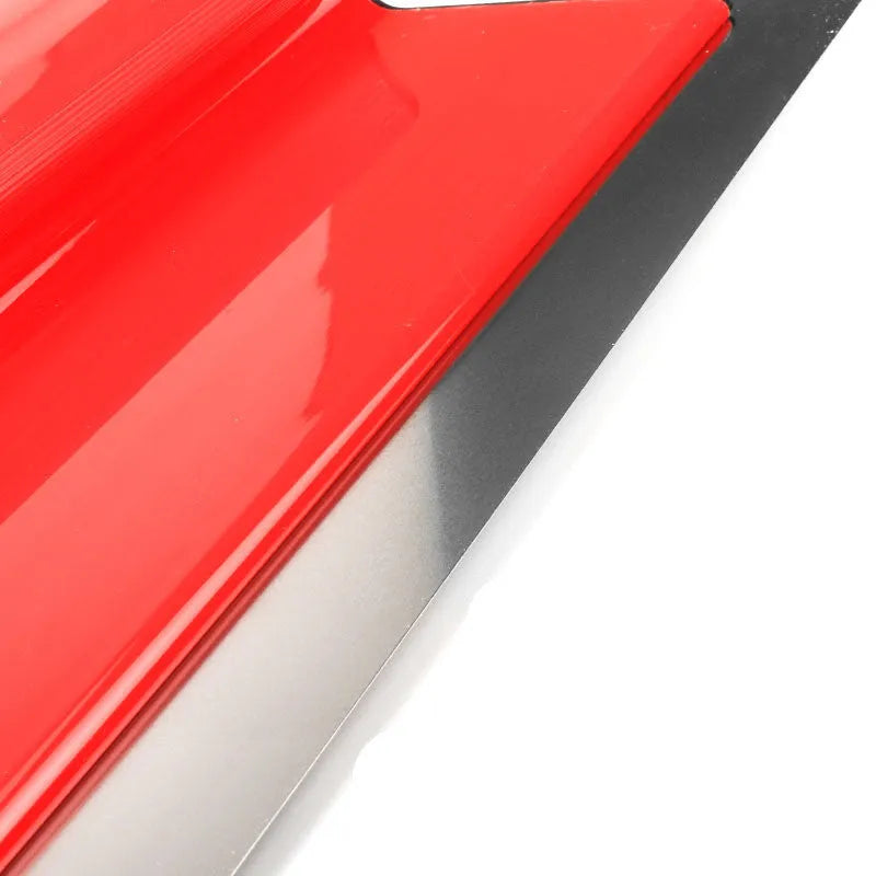 Red 40cm long metal leveling scraper for scraping putty and pasting wallpaper