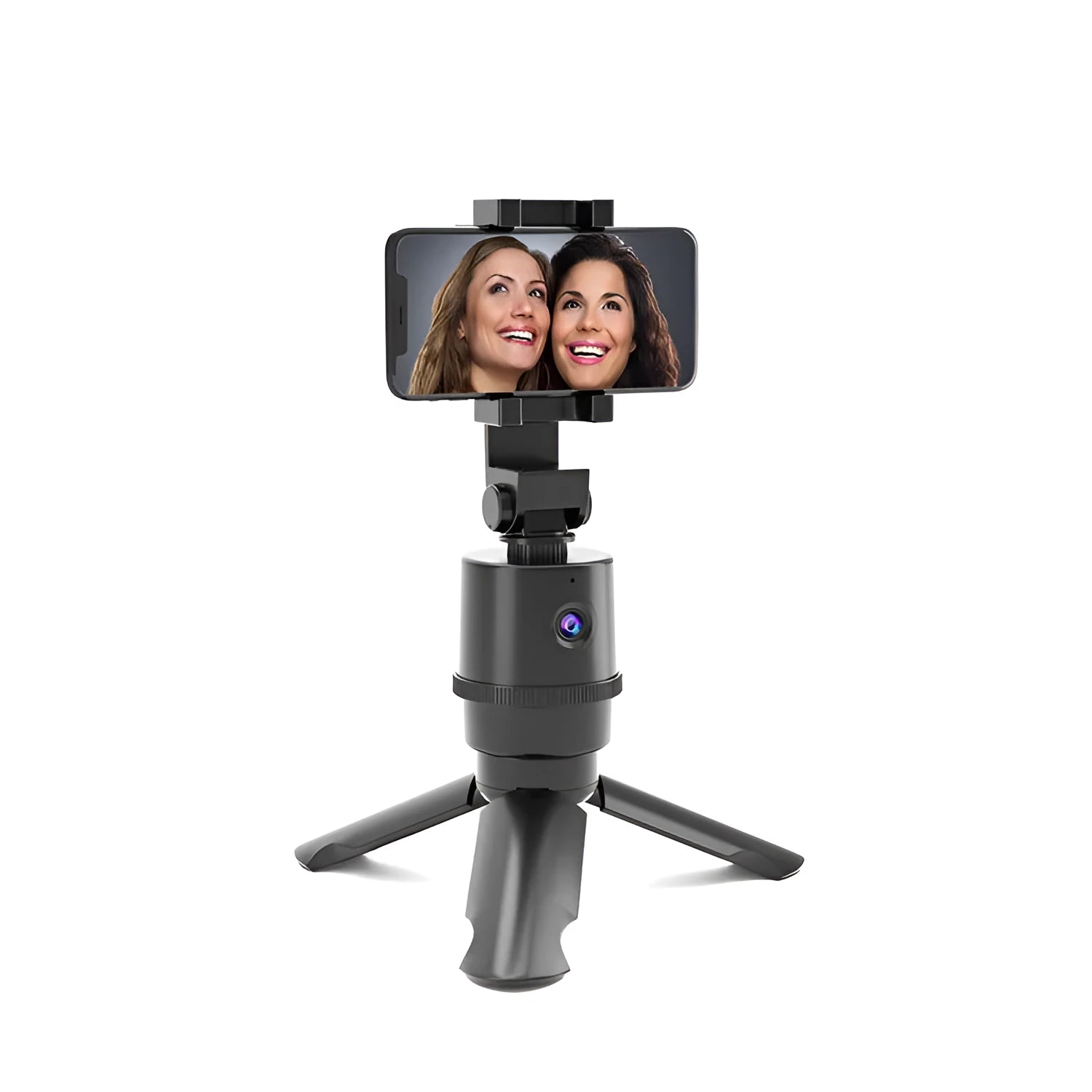360-degree rotating AI tracking mobile phone bracket on a table