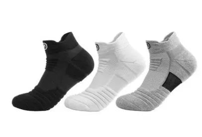 Elite Socks men thickened towel bottom deodorant quick-drying running socks in black grey and white colour options
