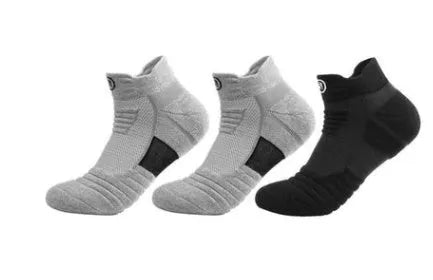 Elite Socks men thickened towel bottom deodorant quick-drying running socks in black grey and white colour options