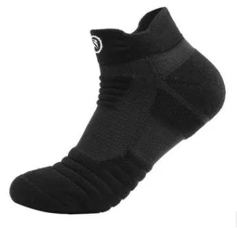 Elite Socks men thickened towel bottom deodorant quick-drying running socks in black grey and white colour options