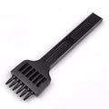 Wuta black manual leather hole punch tool for creating 4mm spaced round holes.