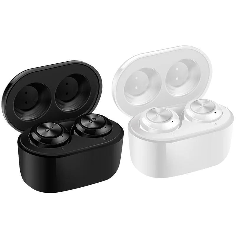 A6 TWS Bluetooth wireless earbuds with noise cancelling in black and white colour options