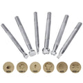Alloy leather carving printing stick with multiple style options for craft production