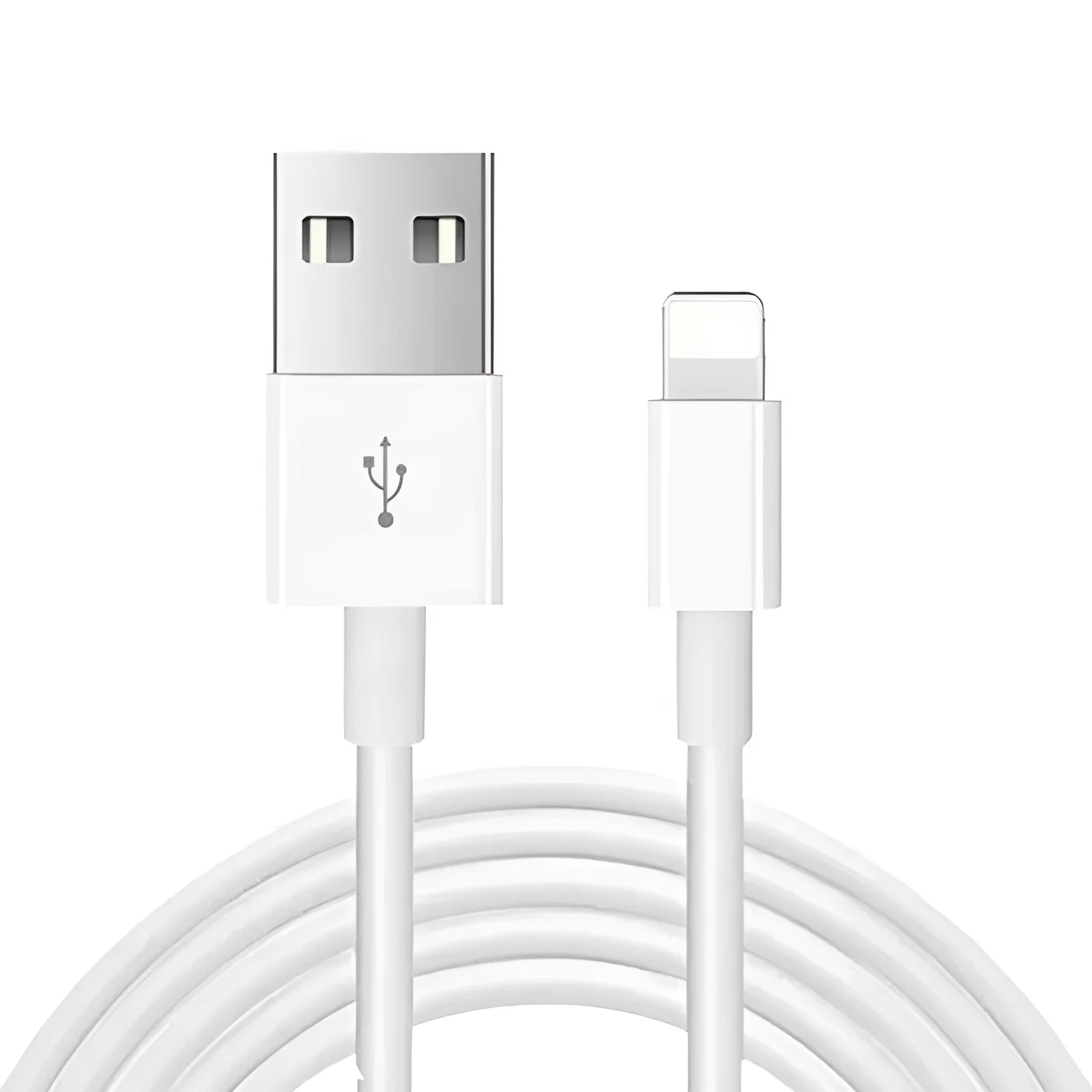 White 20W USB-C fast charger with 1 metre cable for iPhone and iPad charging