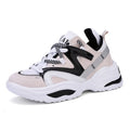 Breathable unisex Korean-style increased sports shoes for couples, flat heel, round toe, available in black, grey, and colour