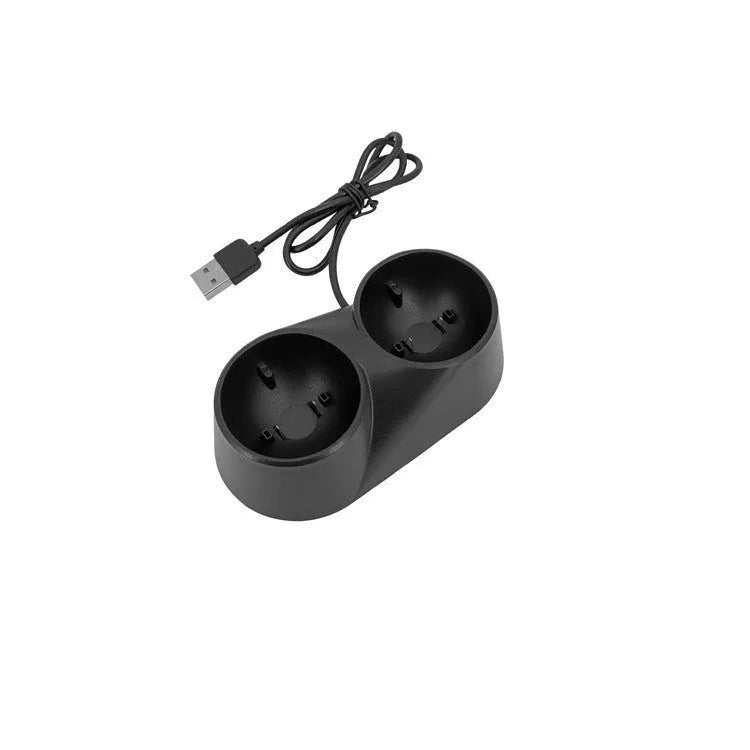 Black PS4 VR handle charger with plastic shell for dedicated charging