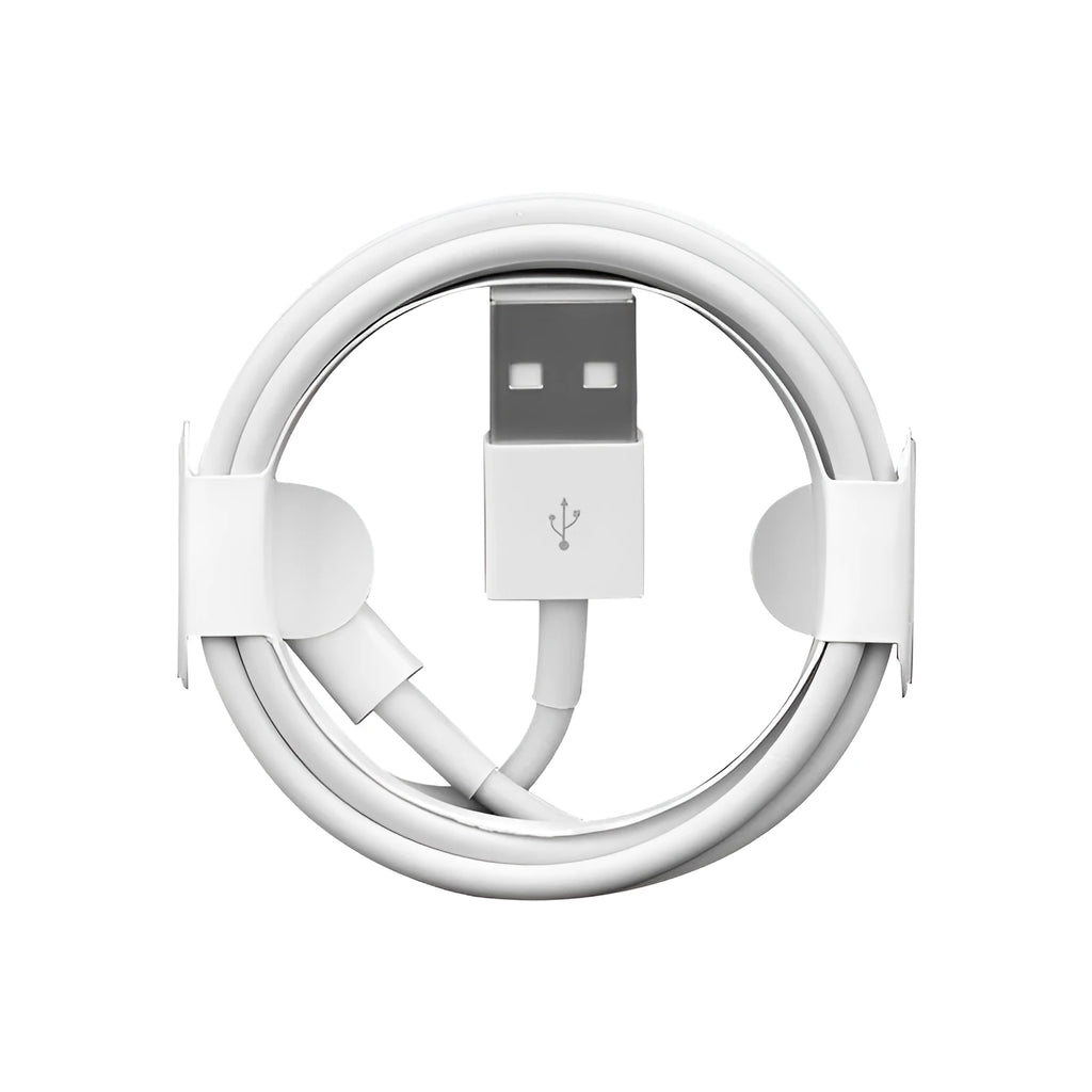 White 1m USB to 8PIN data cable compatible with Apple iPhone for fast charging